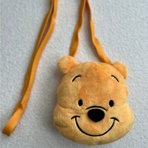 Tokyo Disney Resort Exclusive Winnie the Pooh Plush Face  Crossbody Bag